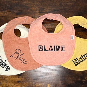 Custom Baby Bib personalized baby gift image 2