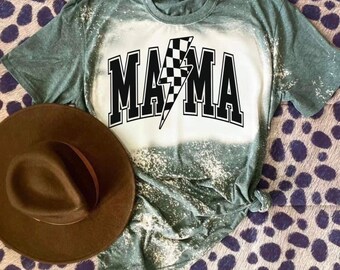 Mama Shirt - Bleached - Customizable Design - Gifts for her - Mother’s Day