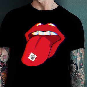 WEEN Boognish Acid Tab Trippy Tongue Men&#39;s classic tee