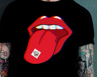 WEEN Boognish Acid Tab Trippy Tongue Men's classic tee