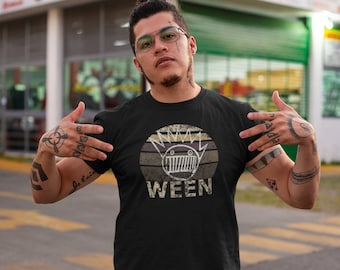 WEEN Vintage inspirado marrón atardecer retro envejecido Boognish camiseta