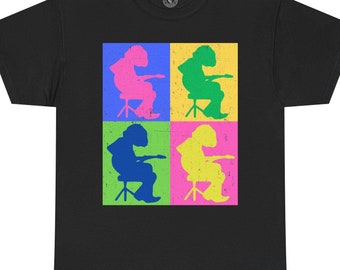 WSP Houser Warhol Color Block Unisex T-Shirt, Panic Shirt, Konzert Shirt, Jam Band Shirt, Geschenk für Ihn, Festival Fashion, Musik Liebhaber Geschenk