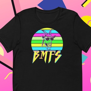 BMFS 80s Neon Goat t-shirt, Bluegrass Fan Shirt, Concert Shirt, Music Lover Gift, Gift for Him, Gift for Her