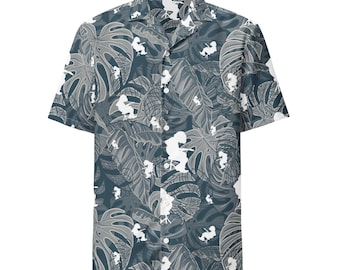 Mikey Houser Floral Button Down Shirt | Weit verbreitete Panik Inspiriert Floral | Jam Band Festival Shirt | Hawaii Hemd