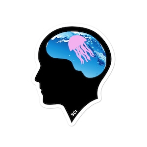 SCI Cheese Incident Jellyfish Brain Vinyl sticker, SCI, Jam Band, Decal