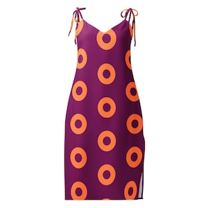 Tequila Sunrise Orange Donut Slip Dress, Fishman Muumuu, Deer Creek 2025, zomerjurk, concertoutfit