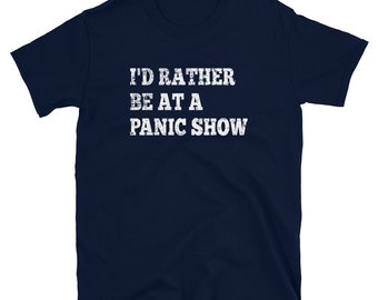 Camiseta «Preferiría estar en un concierto de Panic!», regalo para amantes de la música, camiseta de concierto, regalo para él, regalo para ella