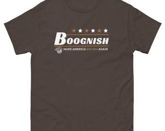 Camiseta unisex "Make America Brown Again", falda de concierto, camiseta de banda de rock, regalo para él, regalo para ella, moda para festivales.