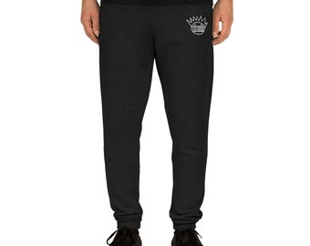 WEEN Boognish Embroidered Black Joggers, Unisex Sweatpants