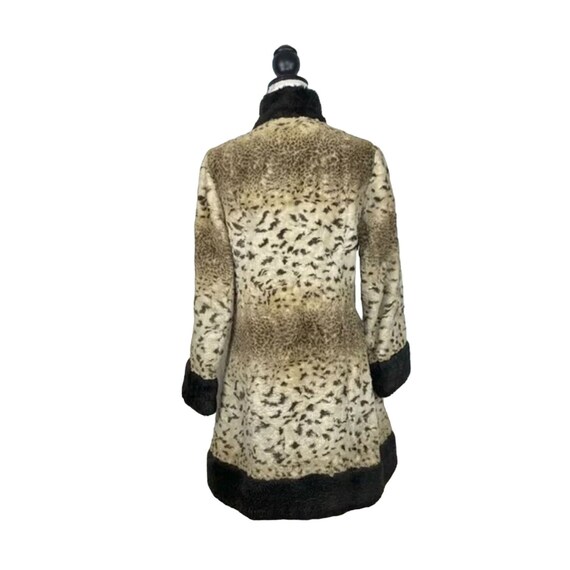 Vintage 60's Country Pacer Faux Fur Leopard Print… - image 4