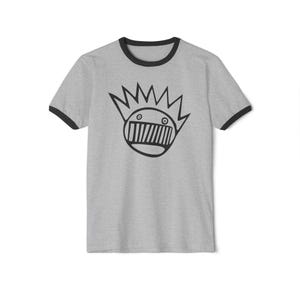 Ween Boognish Logo Ringer T-Shirt, Heather Grey Retro Band Tee, Unisex Cotton