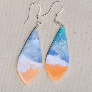 Handmade Clay Beach Earrings