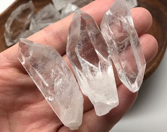 Clear Quartz Rough Points | Raw Clear Crystal Quartz Point Extra Quality Rough