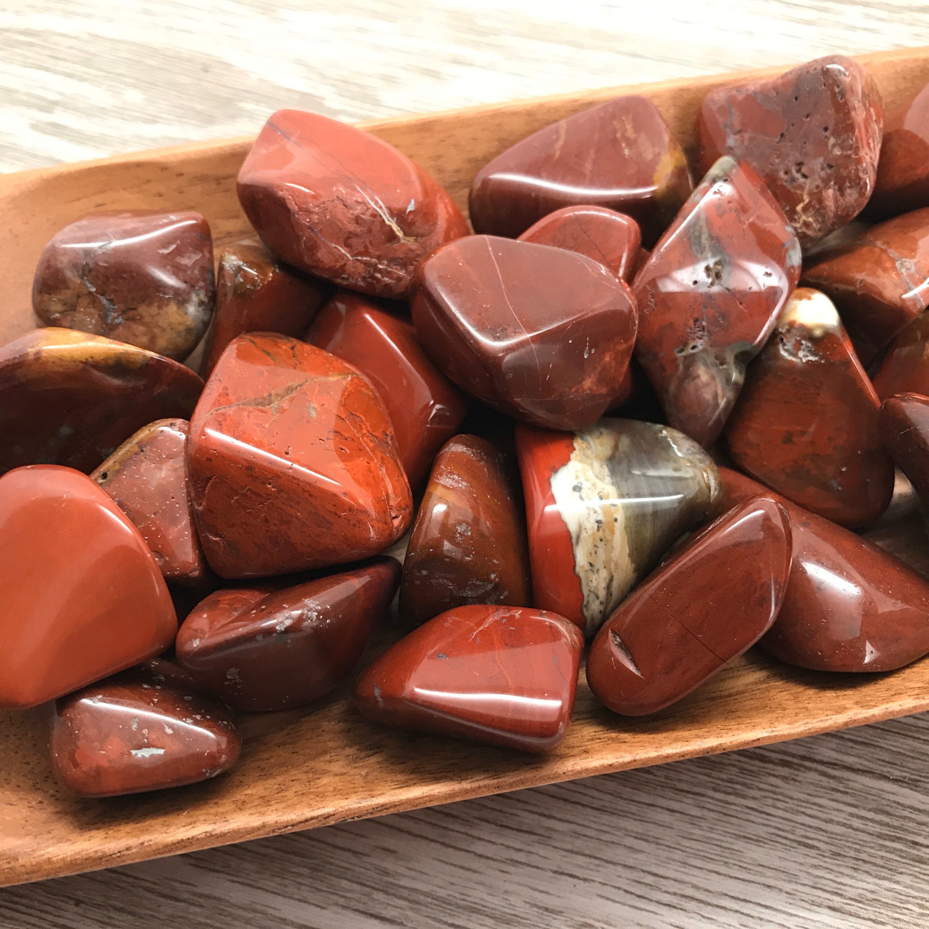 Chestnut Jasper Tumbled Stone T12 Etsy
