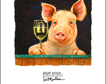 Will Bullas / art print / pigot grigio... / art / humor / animals