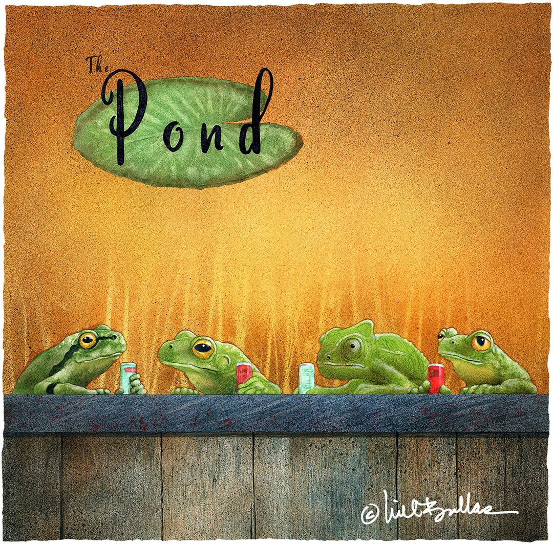 Will Bullas / Art Print / Let Slip the Frogs of War and Etsy