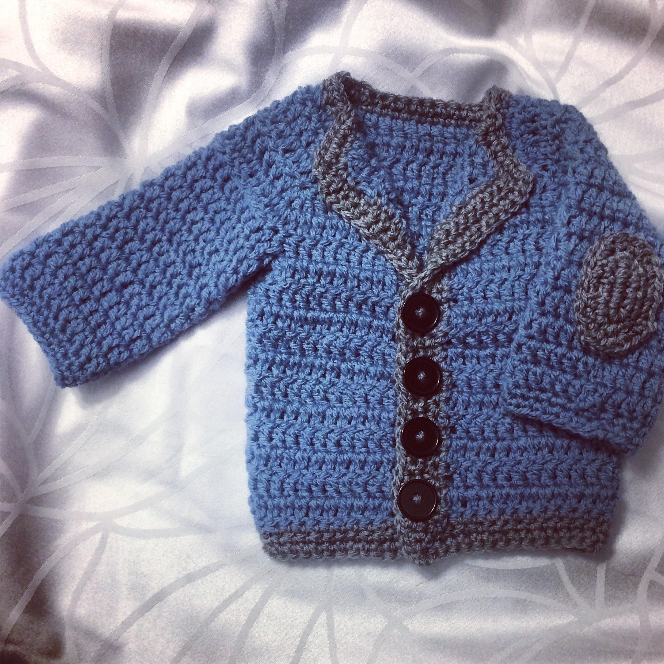 Little Old Man Baby Cardigan. Crochet Baby Boy Pattern - Etsy UK