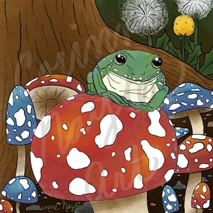 Nedladdningsbar utskrift av Newt den dumpiga grodan