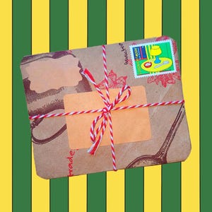 GOODNIGHT MOON (special edition USA stamp) Snail Mail party pack. Envelopes made from recycled paper bags :)