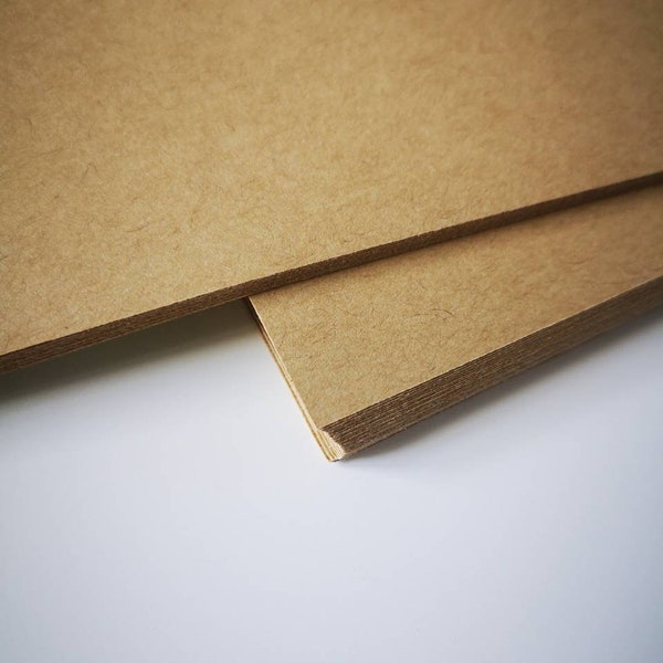 Printable Kraft Sticker Paper Labels A4 - Light - Manilla Brown 10 sheets