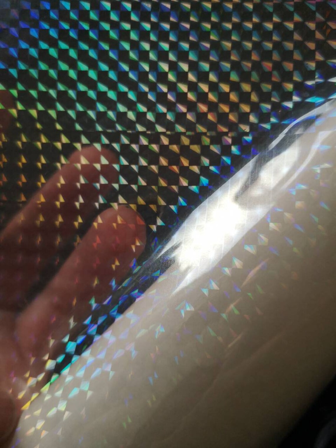 prism a4 transparent holographic sticker paper sheet clear