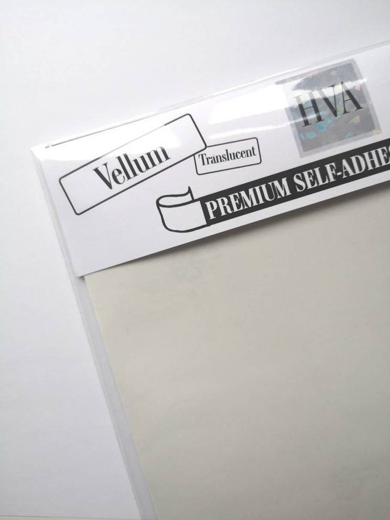 LASER Printable Vellum Sticker Paper Labels White Translucent A4