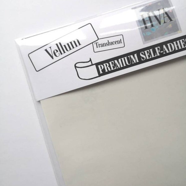 LASER Printable Vellum Sticker Paper Labels White  Translucent A4