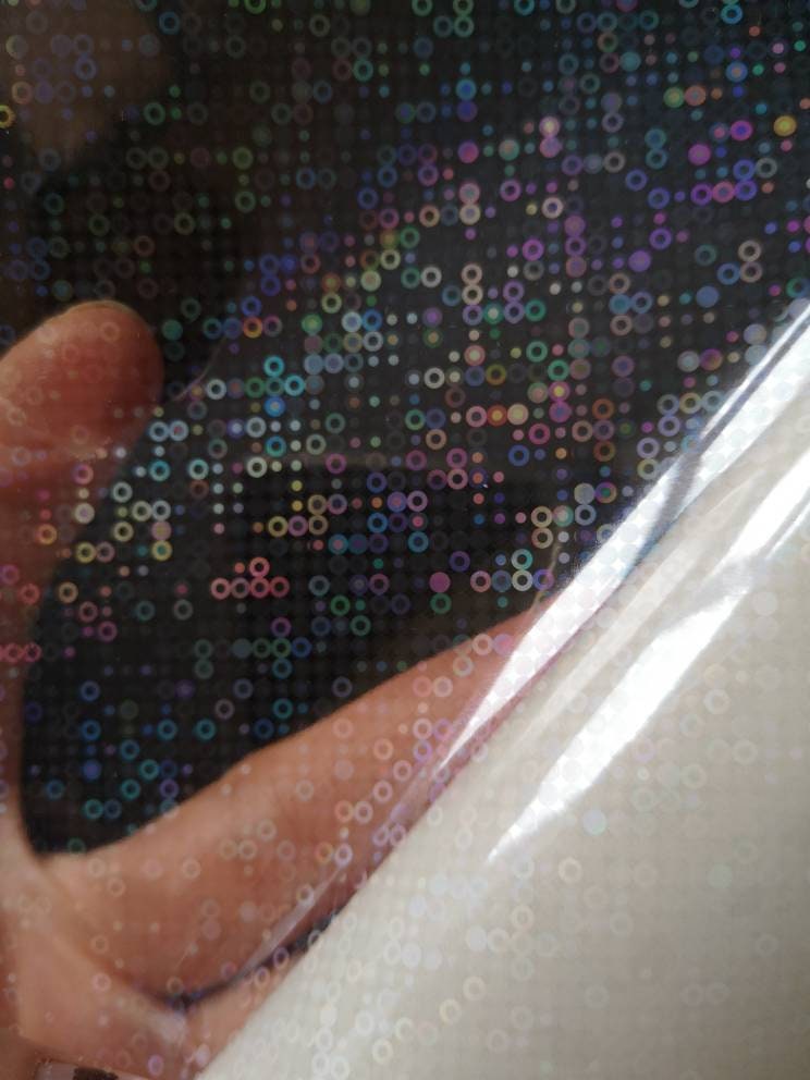 Transparent Glitter Overlay Vinyl 