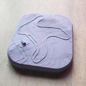 Harris Hill Raceway - topografische kaart - 3D-geprint
