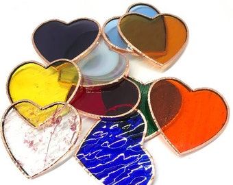 Precut and Foiled Stained Glass Hearts you'll fall in love with Check out the Variety Color Mix now!