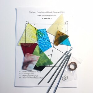 Stained Glass Abstract Suncatcher Kit image 4