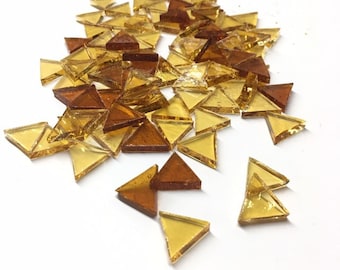 Stained Glass Precut Triangles you'll Love Discover the Amber Color Mix Now!