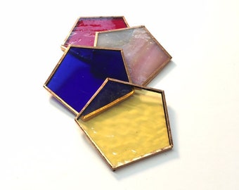 Stained Glass Precut and Foiled Pentagons you'll find super handy Discover the Variety Color Mix Now!