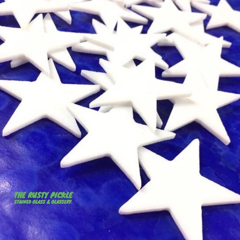 Stained Glass Precut Stars you'll love Explore the White Star Mix Now image 2