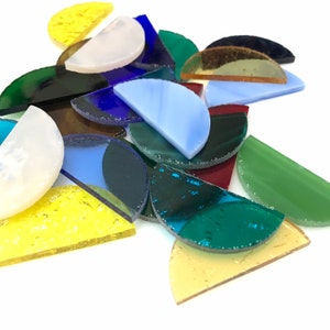Stained Glass Precut Half Rounds are Amazing Explore the amazing Variety Color Mix Now image 3