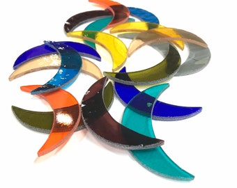 Stained Glass Precut Crescents you'll Love. Discover the amazing Variety Color Mix Now!