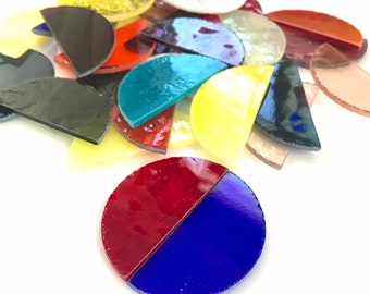 Stained Glass Precut Half Rounds are Amazing Explore the amazing Variety Color Mix Now!