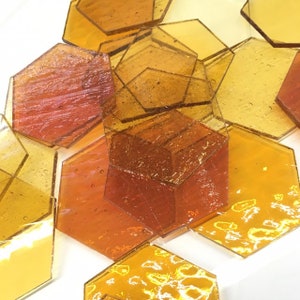 Stained Glass Precut Hexagon
The Rusty Pickle Stained Glass & Glassery