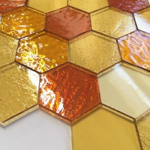 Stained Glass Precut Hexagon
The Rusty Pickle Stained Glass & Glassery