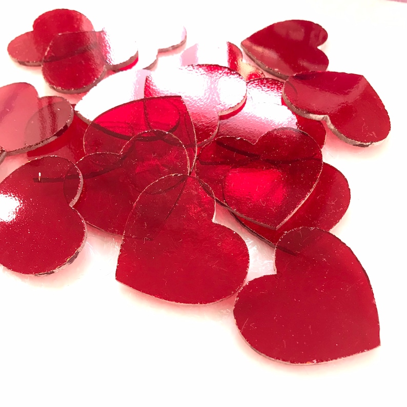 Cherry Red Precut Hearts you'll fall in love with Explore the amazing Red Color Now image 1