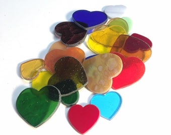 Stained Glass Precut Hearts you'll fall in love with Explore the amazing Variety Color Mix Now!