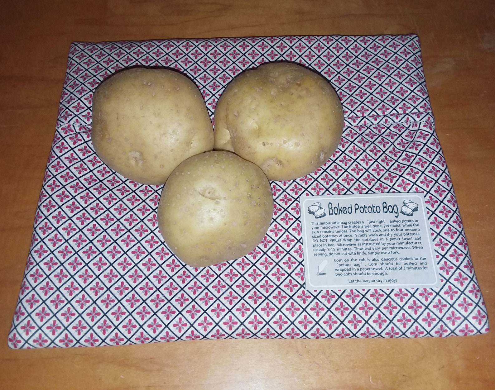 Pomme De Terre Micro Onde Sac Plastique Sac de pommes de terre au micro-ondes rouge vapeur de pommes | Etsy