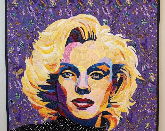 Marilyn Quilt with original Art by Mary Pascoe