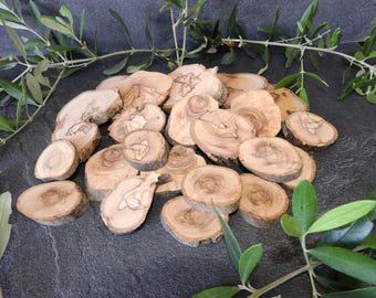 1.0 kg olive wood slices, olive wood tree slices
