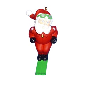 Hot Dogger (Babbo Natale) del 1987, ornamento artigianale Hallmark Keepsake VINTAGE - QX4719