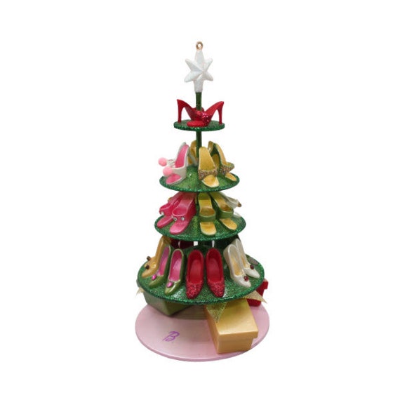 2005 Barbie Shoe Tree Ornament Barbie Hallmark Keepsake Christmas Tree Ornament QXI6343 NIB New in Box