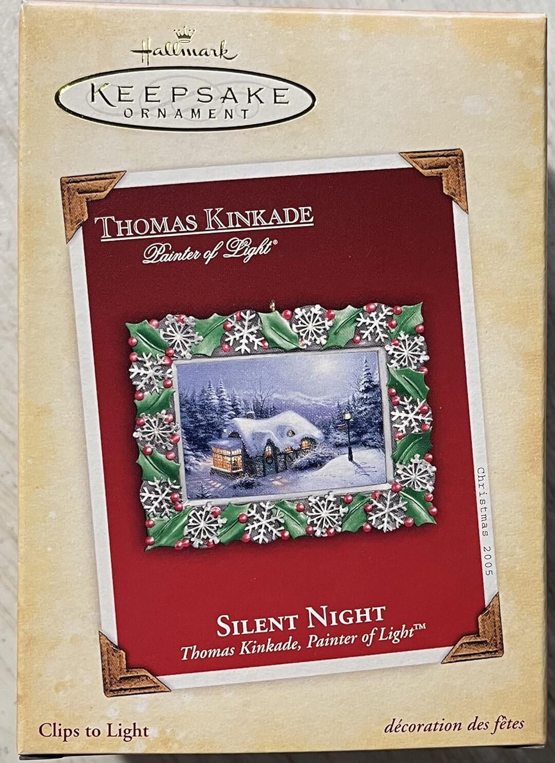 Hallmark Thomas 2005 Silent Night (thomas Kinkade) Hallmark Keepsake Christmas Tree ...