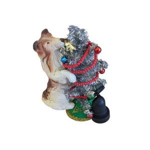 2000 Lassie's Star Treatment (animal) par Carlton Cards Décoration d'arbre de Noël souvenir Hallmark (CXOR-078C) NIB Neuf dans la boîte