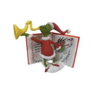 Weihnachten bedeutet etwas mehr (Dr. Seuss's) Hallmark Andenken Ornament (QXI1175) + 80er 90er Jahre One Vintage Ornament NIB
