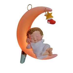 1988 Moonlit Nap (Baby) Hallmark Andenken Weihnachtsbaumschmuck (QLX713-4) NIB Neu in Box